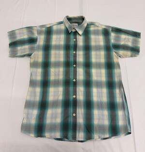 U.S. Expedition Men's Plaid Short Sleeve Button Down Shirt XL